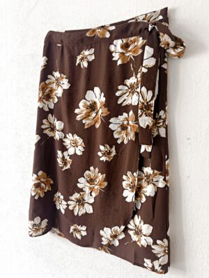 WRAP SKIRT Mocha Bloom