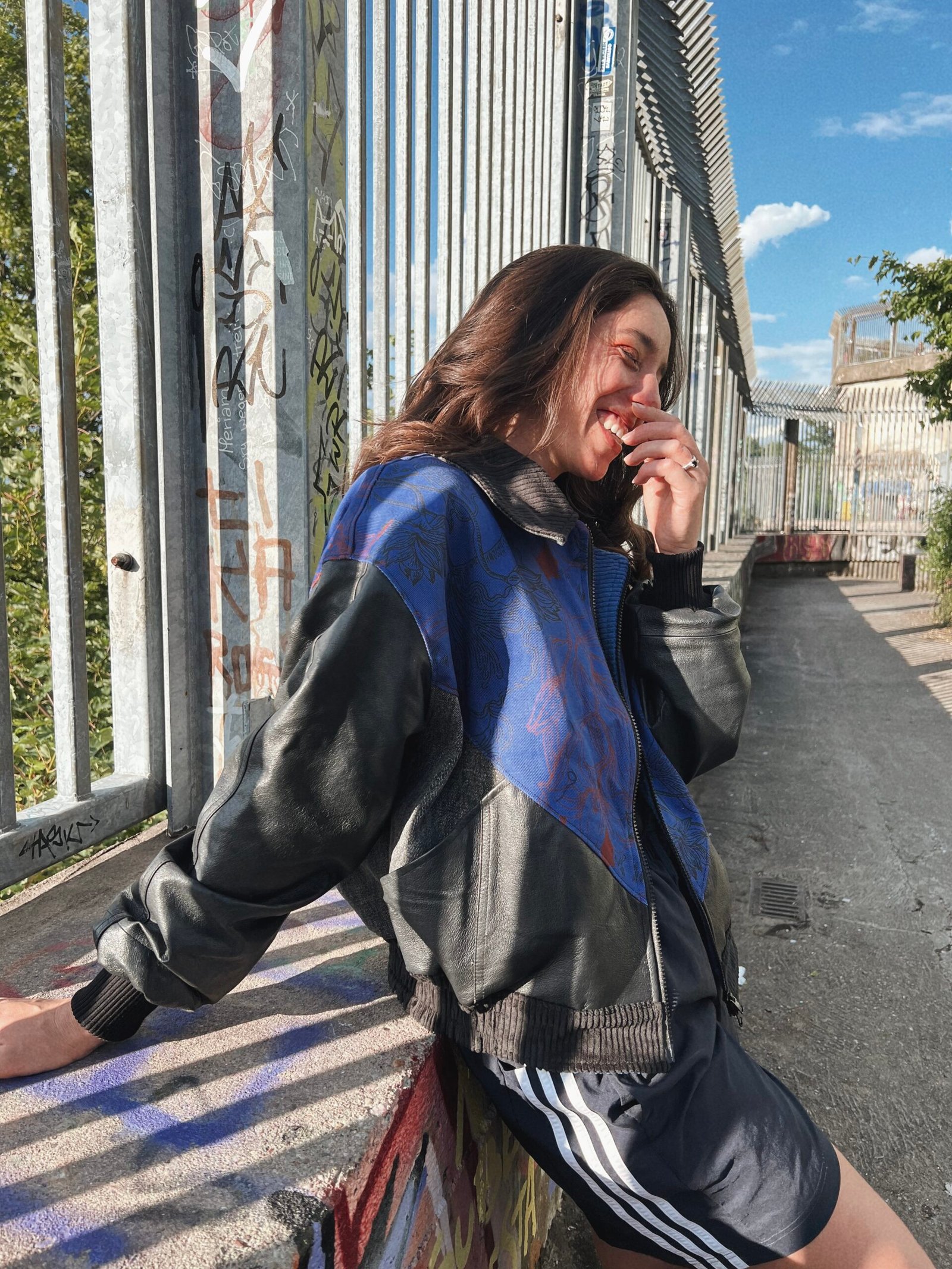 EMMA Nova Bomber Flowers Blue - Image 10