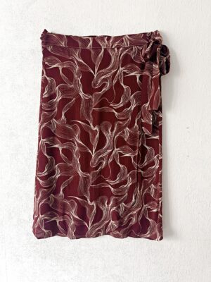 WRAP SKIRT Burgundy Bloom