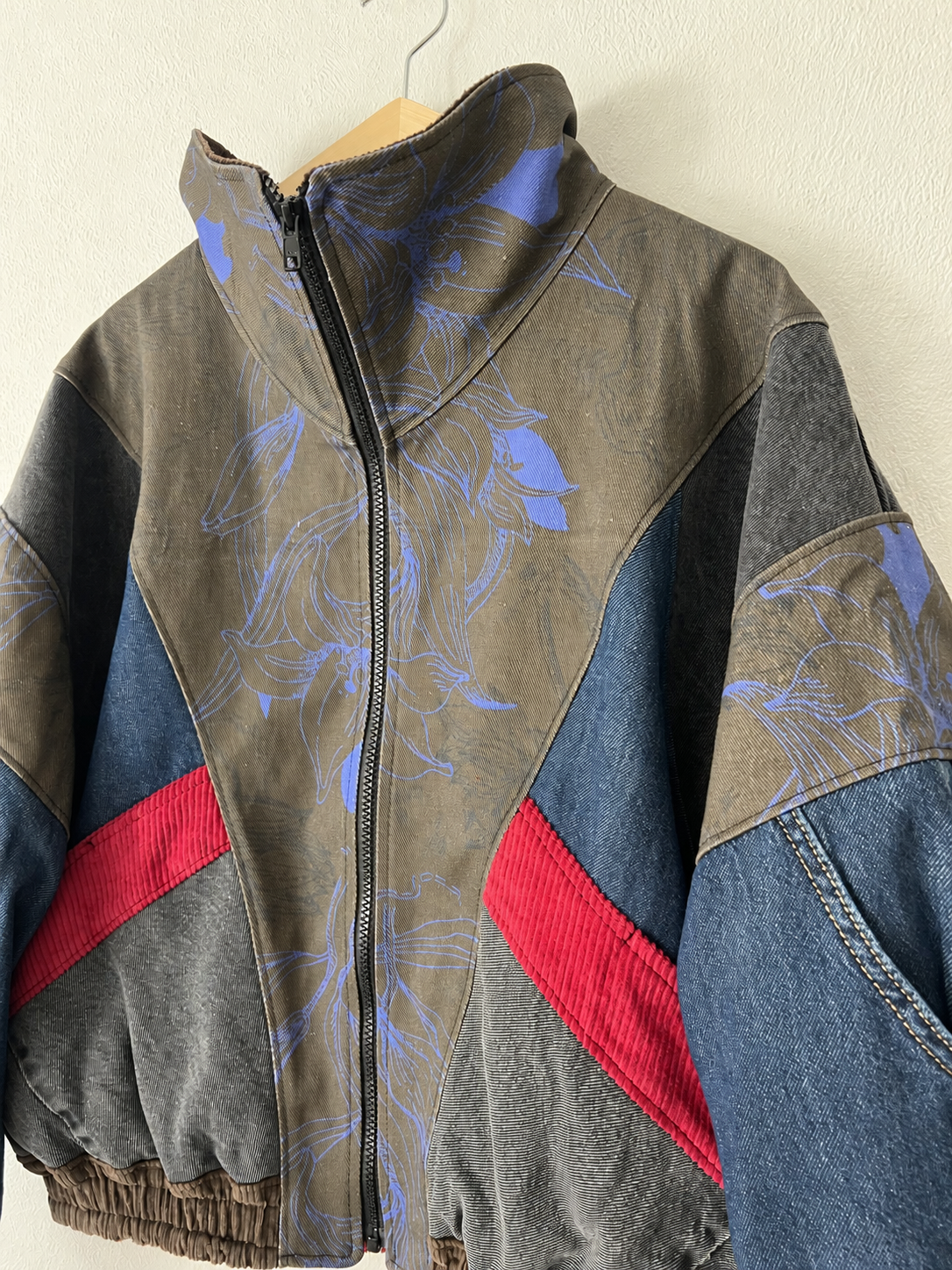 Luna Bomber Blue Flowers - Image 2