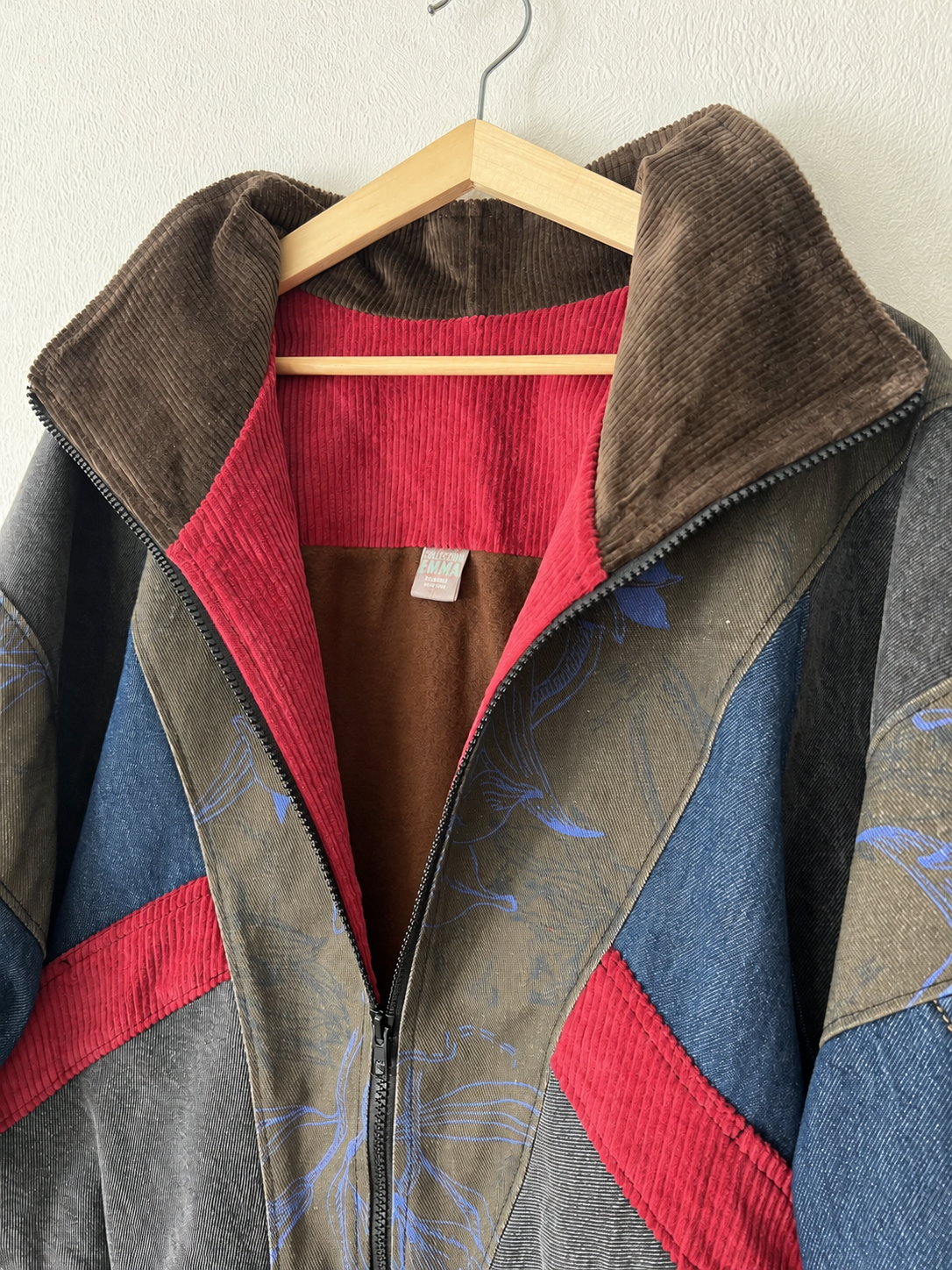 Luna Bomber Blue Flowers - Image 7