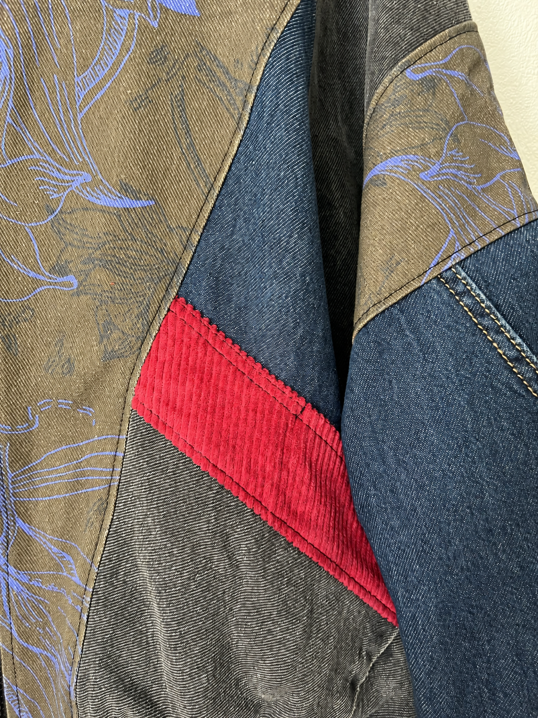 Luna Bomber Blue Flowers - Image 6