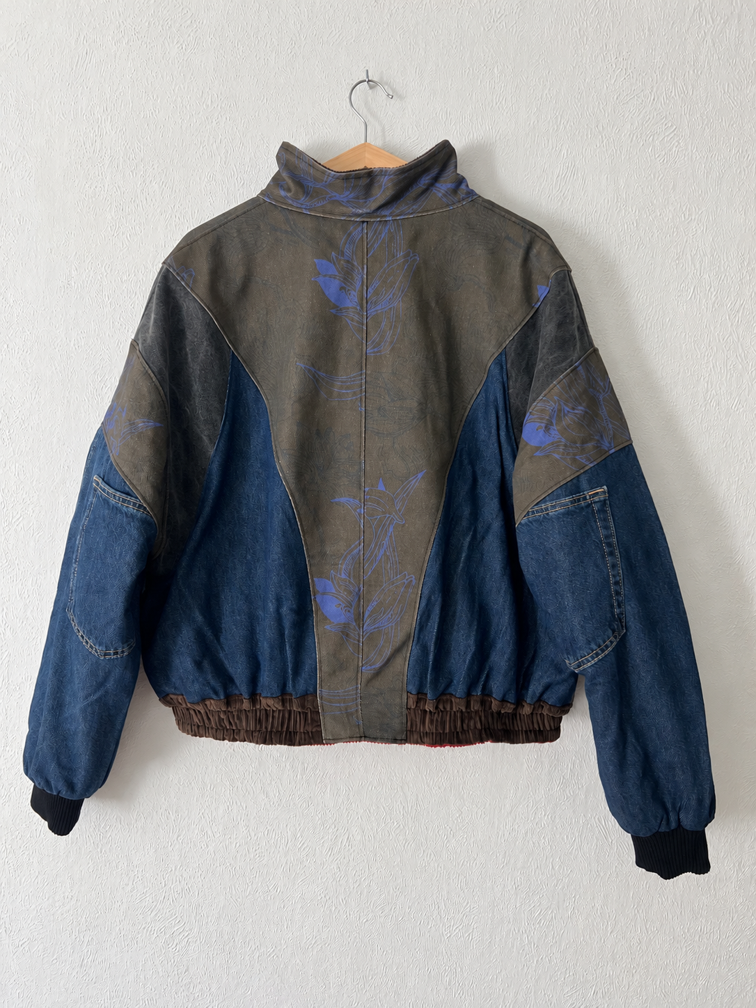 Luna Bomber Blue Flowers - Image 4