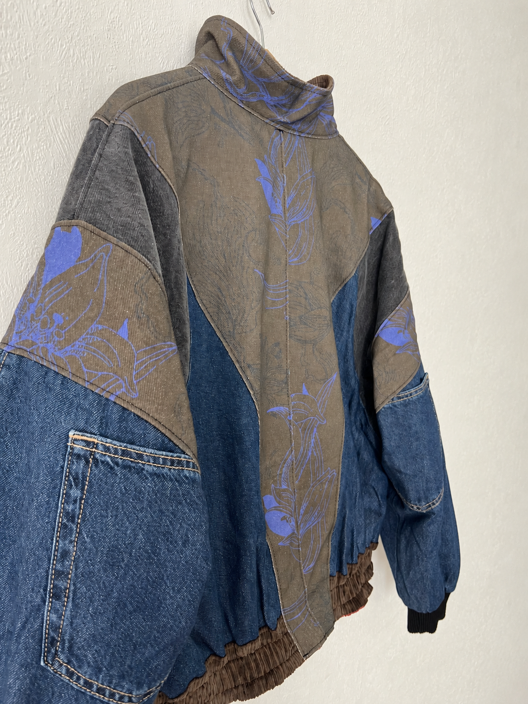 Luna Bomber Blue Flowers - Image 3
